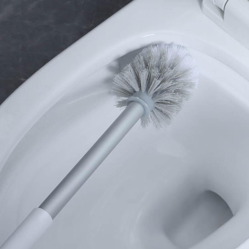 Toilet Cleaning Supplies Wall-mounted Toilet Brush Set Punch-free Household Bathroom Toilet Brush No Dead Ends Long Handle Toilet Cleaning Brush