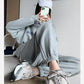 Waffle Solid Color Sports Pants Women's Loose High-waisted Leggings Pants Slim Harem Casual Sweatpants