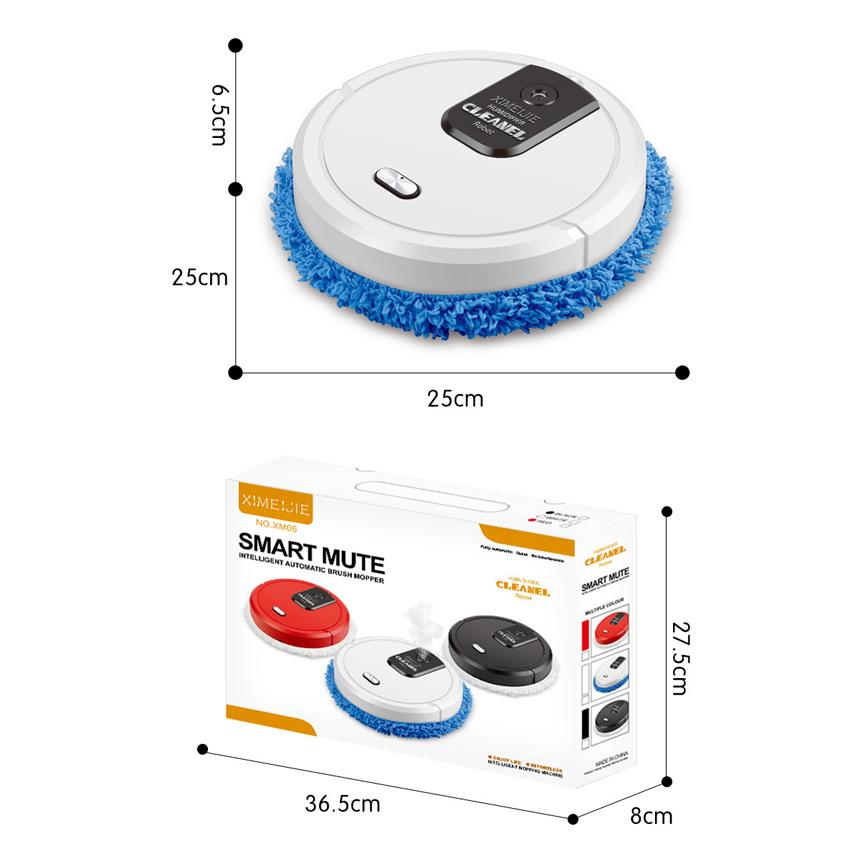 Household Floor Mops USB Charging Vacuum Cleaner Rotary Mopping Machine Humidifying Spray Intelligent Sweeping Robot