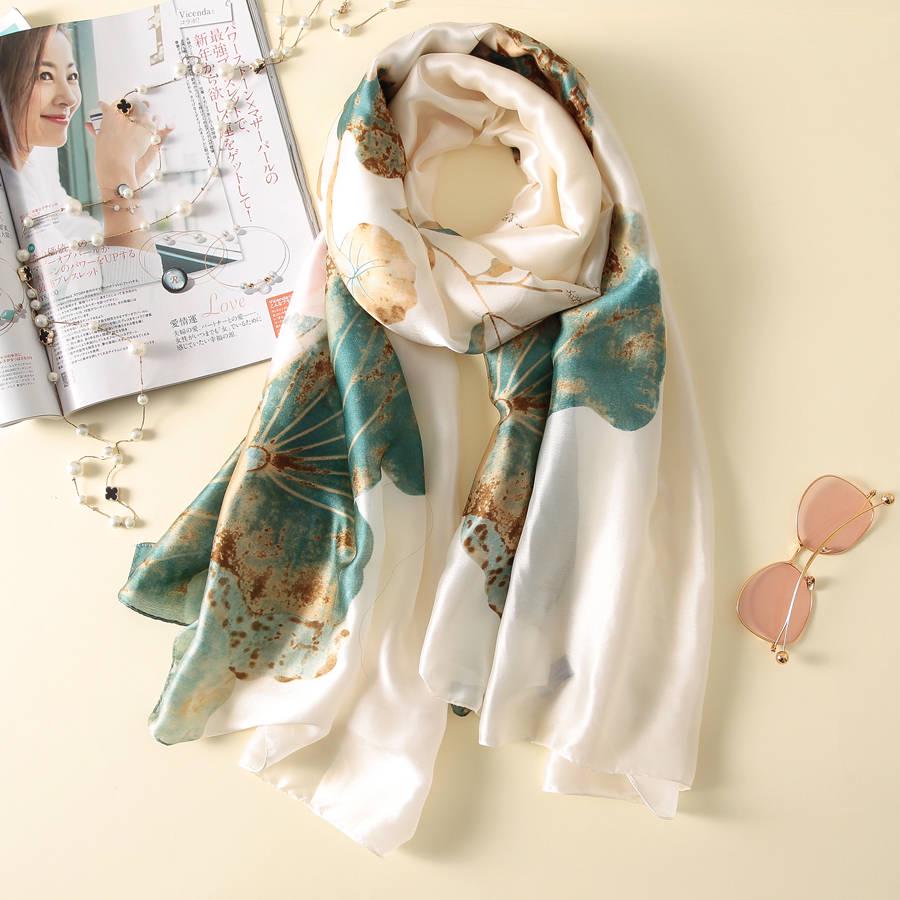 Scarves Ladies Autumn Winter Silk Professional Square Women Scarf