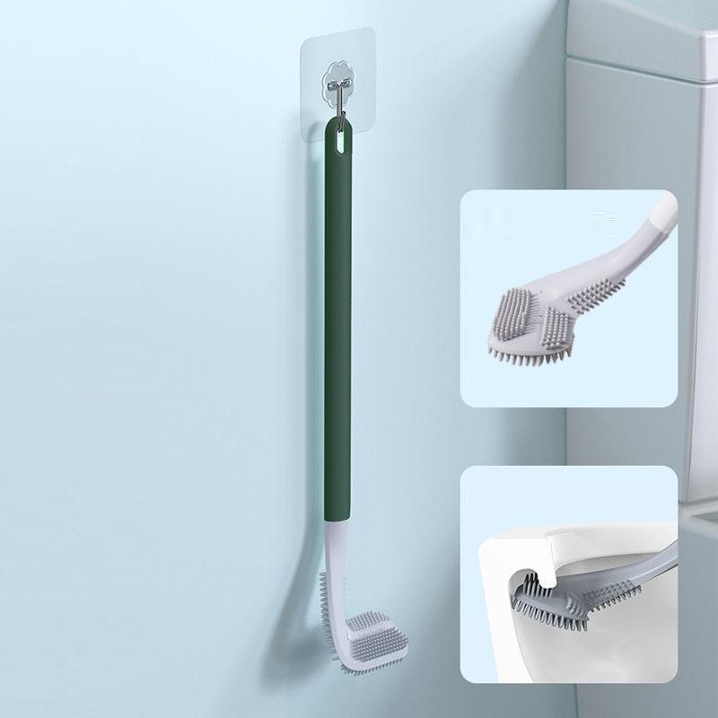 Golf Silicone Toilet Brush Household Brush No Dead Ends Multi-function Cleaning Toilet Wash Toilet Artifact Hang on The Wall