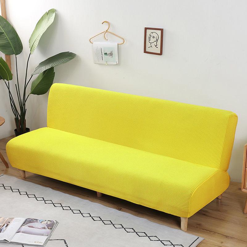 Plush Thickening Folding Sofa Cover All-inclusive Stretch Sofa Cover Multifunctional Armless Folding Sofa Bed Dust Cover