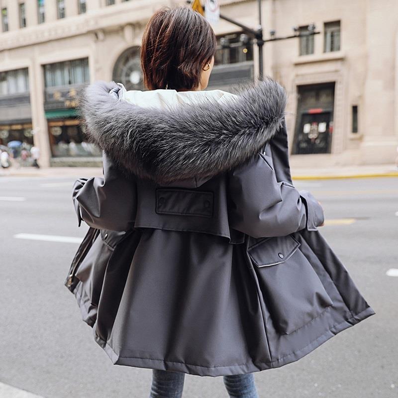 Winter Fashion Women's Cotton-padded Coat Loose Short Padded Padded Coat Student Parker Clothing Hooded Padded Jacket