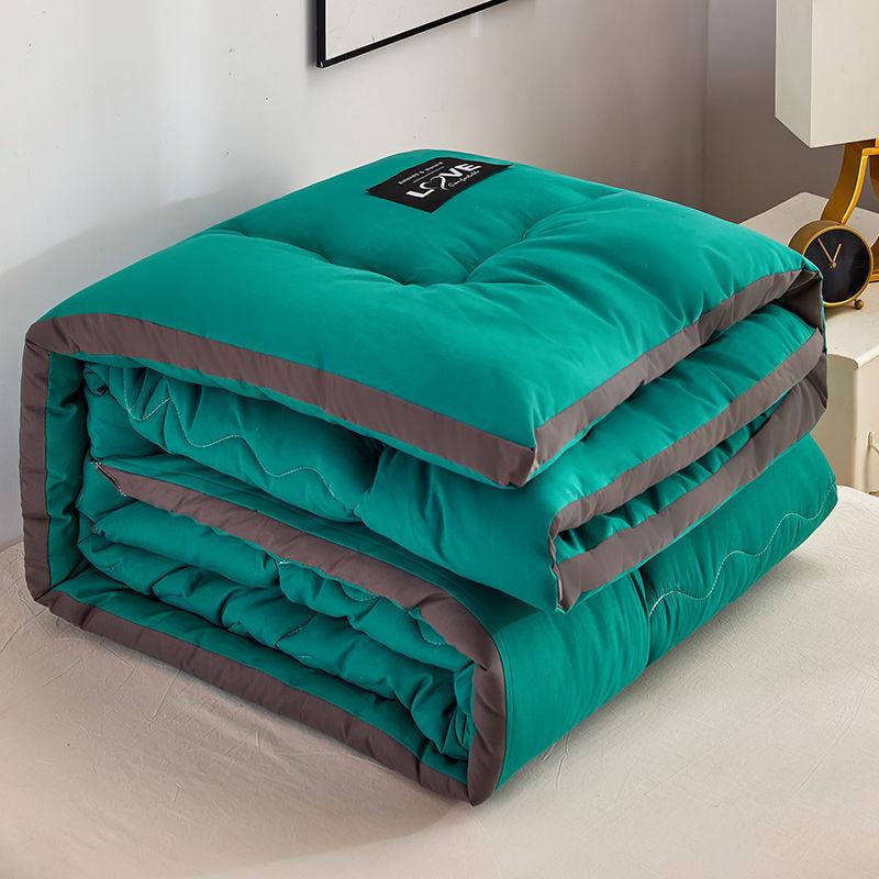 Winter Quilt Solid Color Thickened Washed Quilt Core Three-dimensional Warm Winter Quilt Quilt Double Bedding Bed Linings