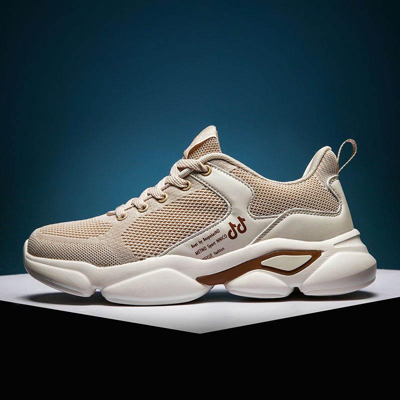 Plus Size 39-44 Men Mesh Sneakers Low-top Running Deodorant Basketball Shoes Non-slip Comfortable Wear-resistant Sports Shoes