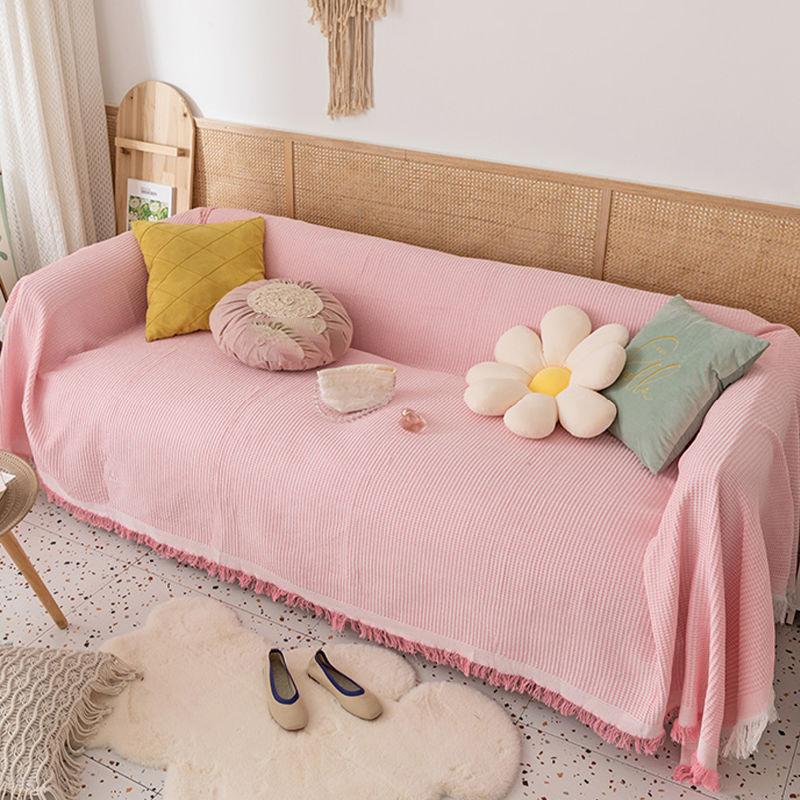 Four Seasons Universal Sofa Blanket Nordic Style Sofa Towel Sofa Cover Sofa Cushion Dustproof Cloth Double-sided Available