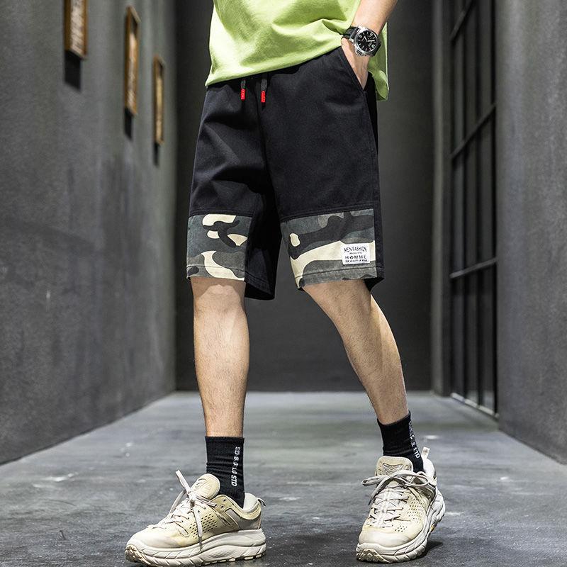 Cotton Camouflage Shorts Men's Summer Loose and Thin Five-point Casual Overalls