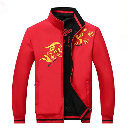 Double-sided Men's Jacket Spring and Autumn New Products Casual Jacket Men's Middle-aged and Young Men's Large Size Double-sided Jacket Boys Clothes