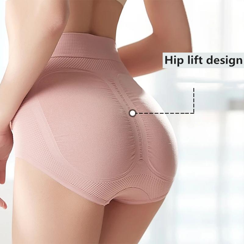 Women's Sexy Underwear 3 Packs Graphene Antibacterial Panties High-waisted Abdomen Hips Pelvis Adjustment Panties Body Shaping Breathable Hip Pants