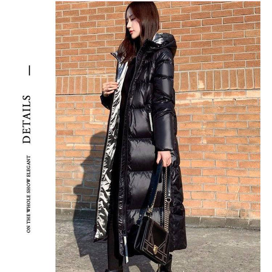 Women's Long Padded Coat Slim Slimming Thick Warm Winter Padded Jacket All-match Padded Jacket