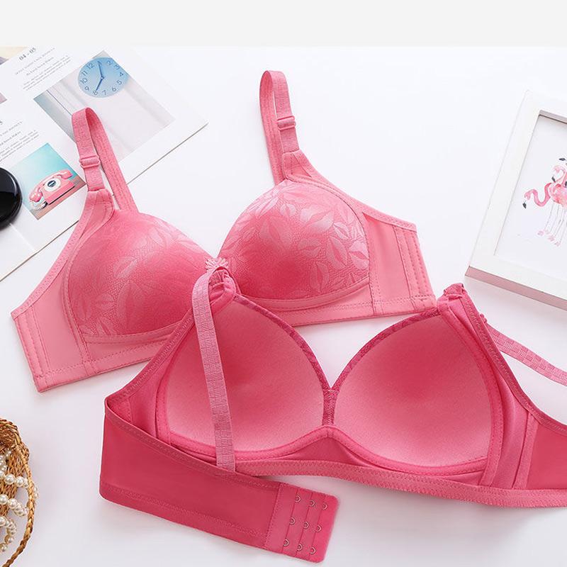 Large Size Thin No Steel Ring Bra Gather Underwear Breathable Anti-sagging Fat Bra