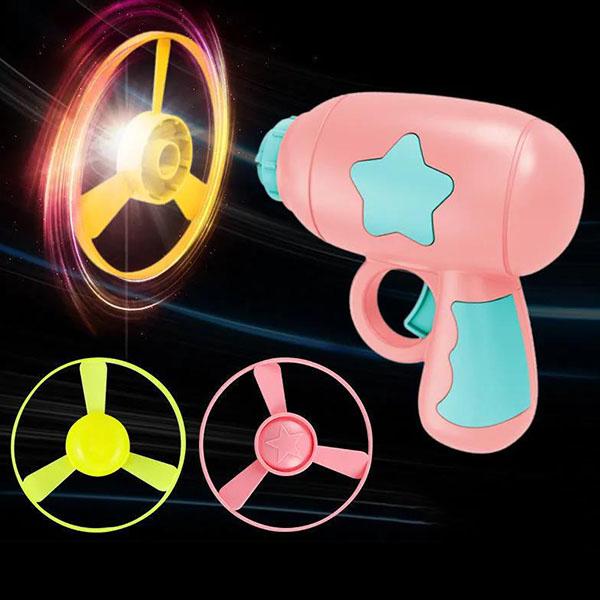 Flying Glowing Children's Toys Outdoor Casual Frisbee Boys and Girls Puzzle Parent-Child Interactive Game Toy Pistol