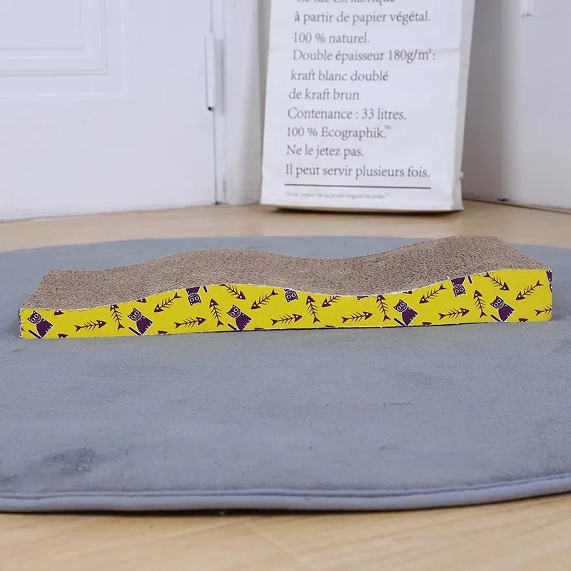 Cat Scratching Board Claw Grinder Cat Claw Board Corrugated Paper Cat Scratching Pad Cat Toy Grinding Scratching Board Cat Litter Toy Pet Supplies