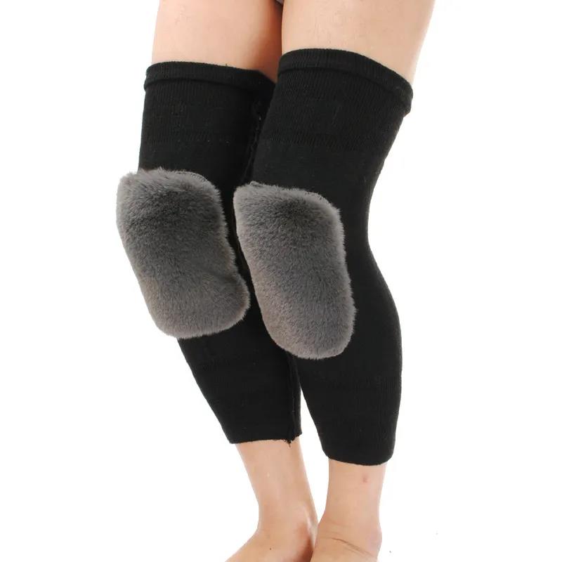 Knee Pads To Protect The Old Cold Leg Autumn and Winter Models for Men and Women Calf Protection Joint Thickening and Velvet Long Knee Protection