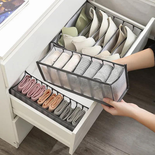 24 Grids Underwear Storage Box Closet Storage Box Drawer Storage Bra Socks Panties Storage Box Dormitory Underwear Classification Box