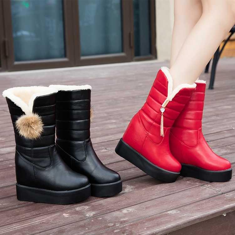 2019 Women Boots Winter Women Ankle Boots Waterproof Warm Women Snow Boots Women Shoes Women