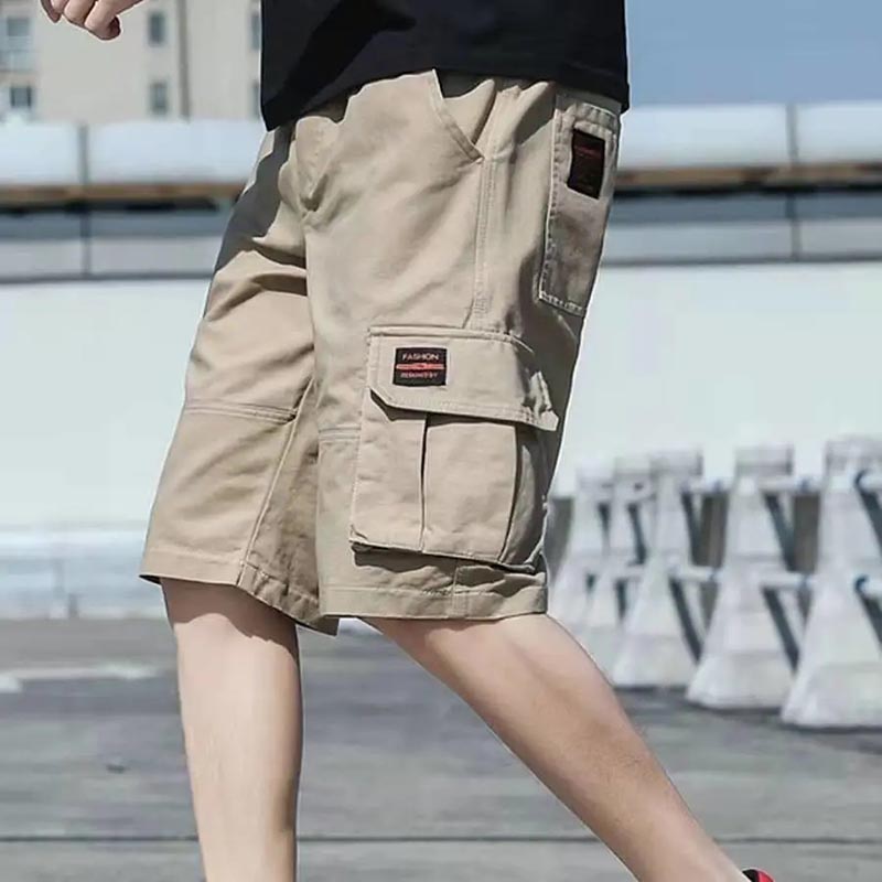 Sports Workwear Five-point Shorts Men's Outer Wear Summer Thin Section Loose All-match Casual Cropped Pants Trendy Pants