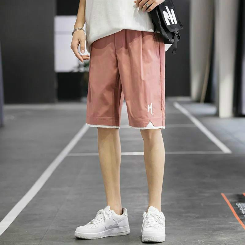 Five-point Shorts Men's Summer Trend Wild Straight-leg Pants Thin Casual Loose Handsome Pants