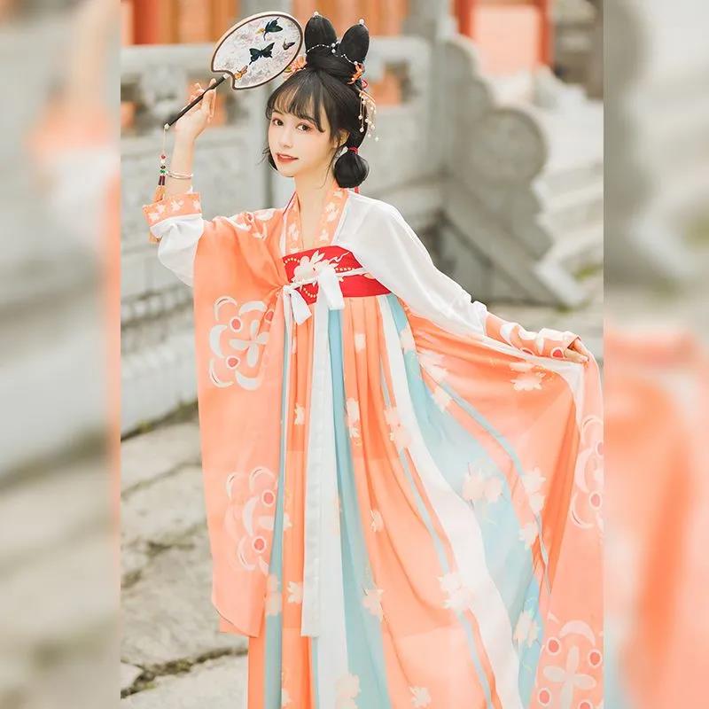 Original Hanfu Women's Chest-to-breast Skirt Spring Summer and Autumn Han Element Printing Low Price