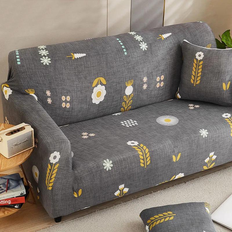 Stretch Sofa Slipcover Elastic Sofa Covers for Living Room Sofa Chair Couch Cover Print Home Decor 1/2/3/4 Seats Universal Sofa Cushion Full Cover