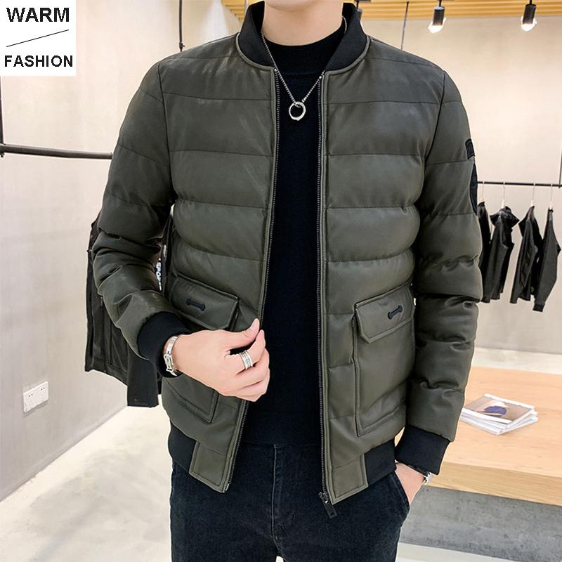 Men's Winter Jacket Plus Velvet Padded Cotton Jacket Warm and Comfortable Top