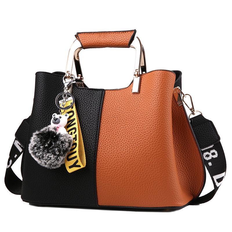 Woman bag European and American style Shoulder Handbag Trendy wild Patent leather bag Big capacity