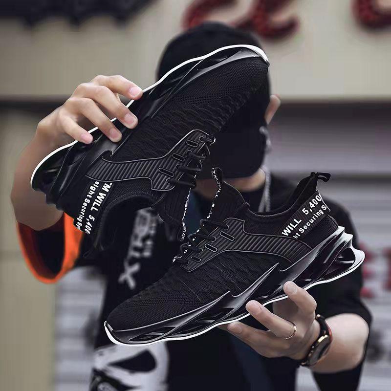 Summer Breathable Thin Men's Shoes Mesh Sports Casual Shoes Deodorant Flying Woven Shoes Student Basketball Shoes Coconut Shoes