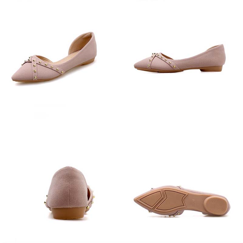 Flat Bottom Women's Single Shoes Spring All-match Pointed Toe Four Seasons Shallow Mouth Evening Shoes Summer Dress Fairy Shoes