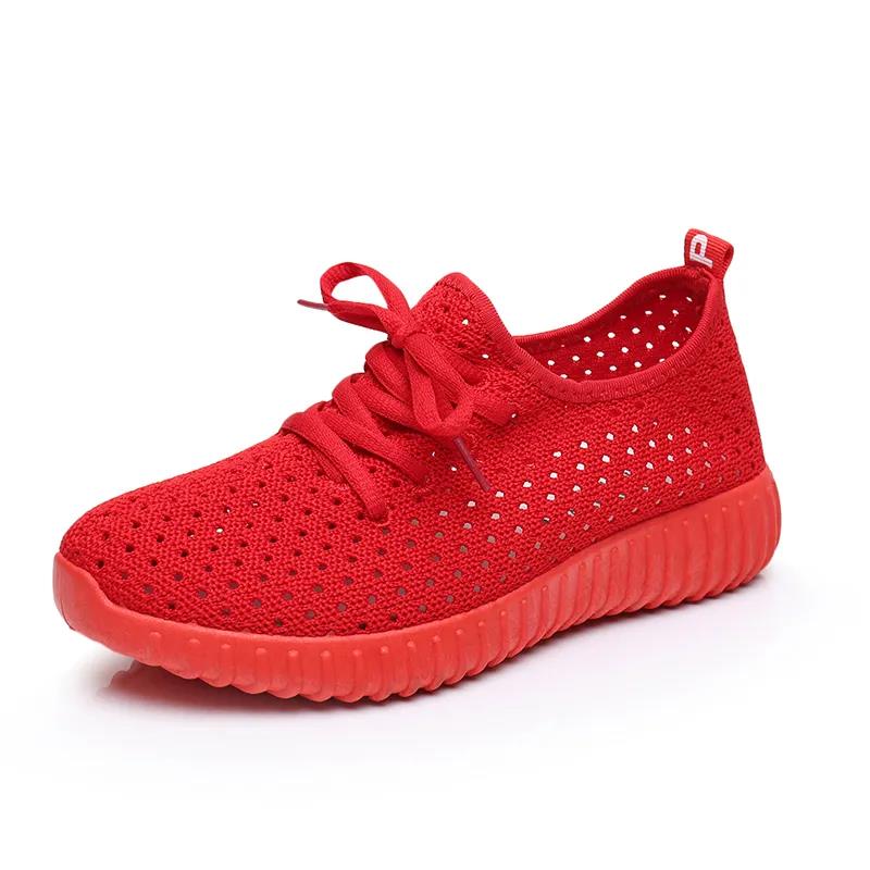 35-41 Women's Spring and Summer Mesh Shoes Large Size Breathable Shoes Casual Soft Soled Running Sneakers