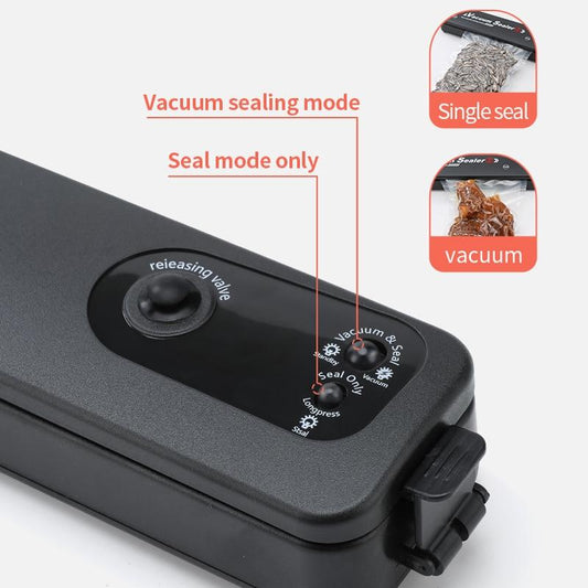 Household Black Food Vacuum Sealer 220V/110V Vacuum Sealer Packaging Machine