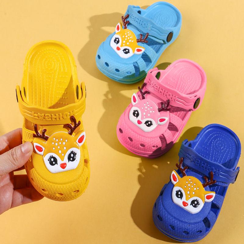 Handsome Children's Spring and Autumn Slippers for Boys and Girls In Summer Non-slip Cute 1-8 Year Old Baby Toddler Shoes Soft-soled Sandals