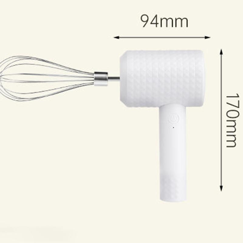 Electric Whisk Handheld Household Rechargeable Cake Baking Tool Wireless Whisk Cream Mixer