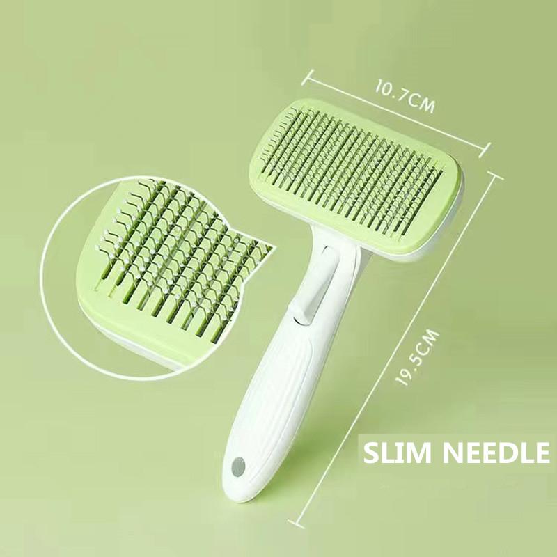 Pet Dog Comb Long Hair Dog Cat Grooming Comb Teddy Golden Retriever Husky Dog Matted Hair Remover Comb Large Dog Combing  Medium Pin Massabe Comb