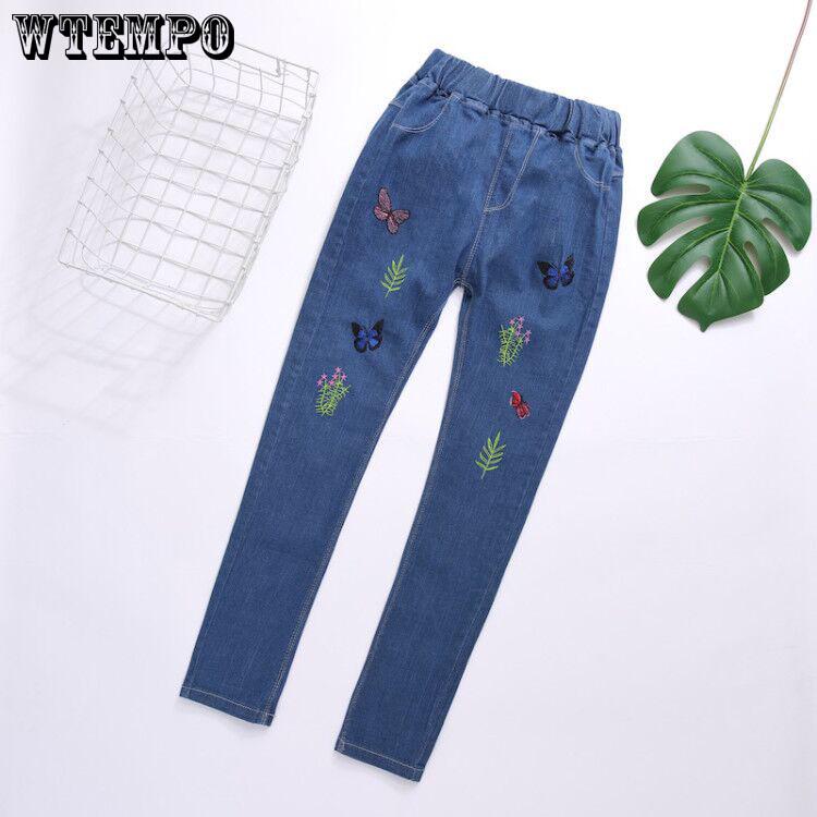 Children Cute Stretch Straight Trousers Student Fashion Casual Pants for Girls