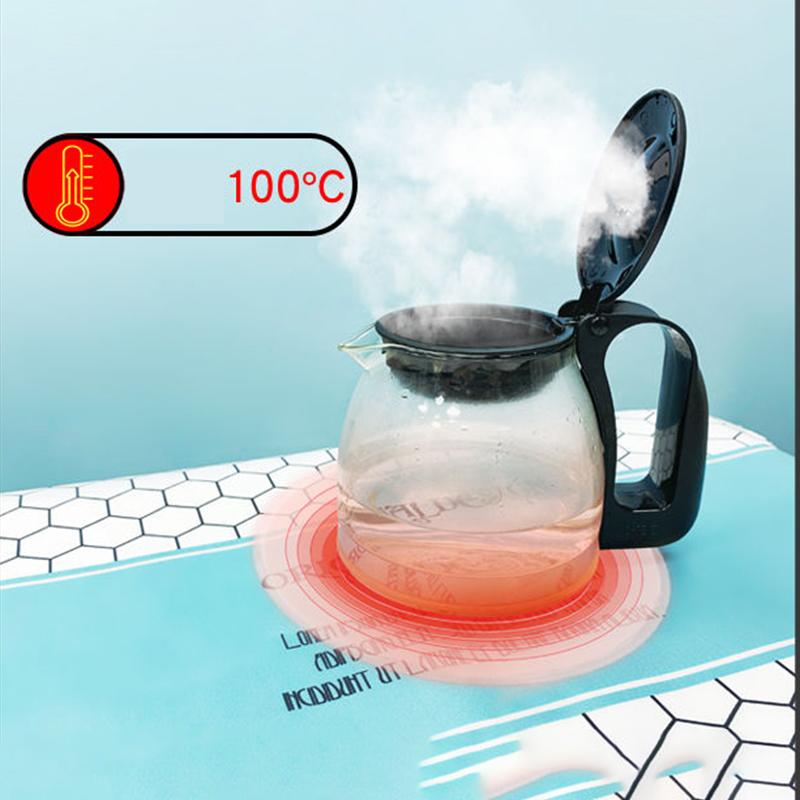 Tablecloth Waterproof Oil-proof Wash-free and Anti-scald Rectangular Table Tea Table Cloth Desk Mat PVC Rectangular Home Table Mat