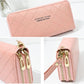 Double Zipper Women Wallets Lady Wristlet Handbags Purses Cards Holder Woman Long Wallet Coin Purse