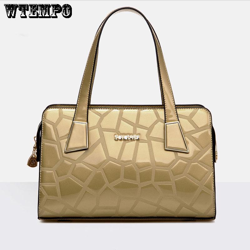 Patent Leather Handbag Fashion Ladies Handbag Shoulder Messenger Bag Fashion Leather