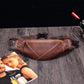 Waist Bag Men Large-capacity Soft Leather Mobile Phone Bag Chest Bag Sports Fitness Shoulder Bag