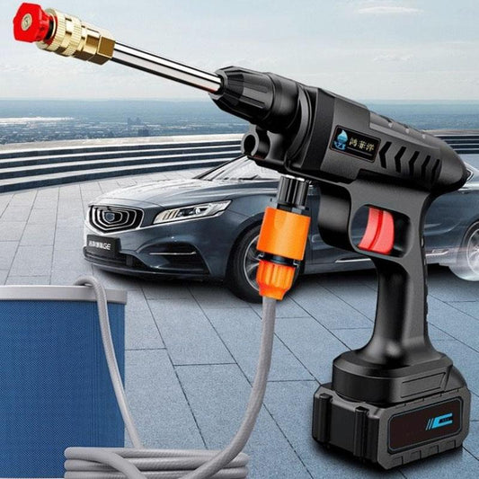 108VF Electric Water Pump Gun Wireless Car Washer Garden Sprinkler Portable Car Wash Tool for Car Truck RV SUV