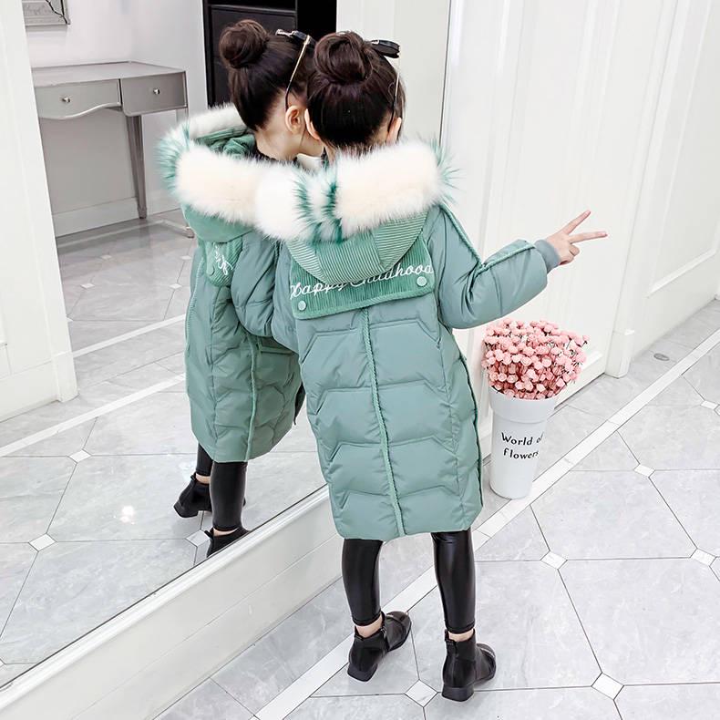 Girls Clothing Warm Down Jacket for Girl Clothes Winter Thicken Parka Hooded Children Outerwear