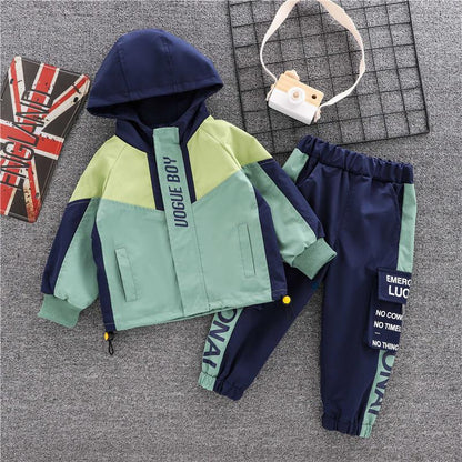 Children's Clothing Boy Suit 2021 Spring and Autumn Children's Jacket Little Boy Two-piece Suit