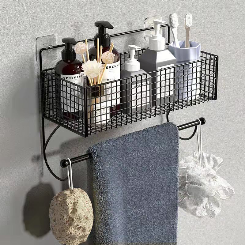 Bathroom Storage Rack Toiletries Storage Towel Rack Bathroom Cosmetics Storage Wall Rack Kitchen Condiment Storage Rack Kitchen Spice Rag Storage Rack