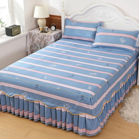 One-piece Mattress Cover Bedroom Bedding Bedspread Fashion Printing Mattress Protection Cover