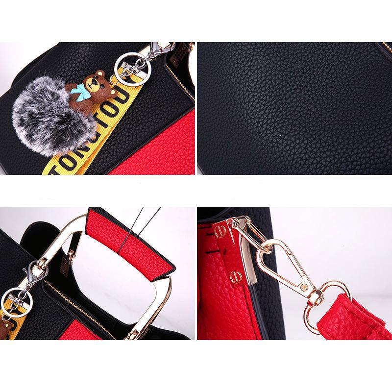 Woman bag European and American style Shoulder Handbag Trendy wild Patent leather bag Big capacity