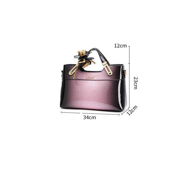 Bag Lady Bag European American Fashion Noble Patent Leather Glossy Face Shoulder Bag Messenger Bag