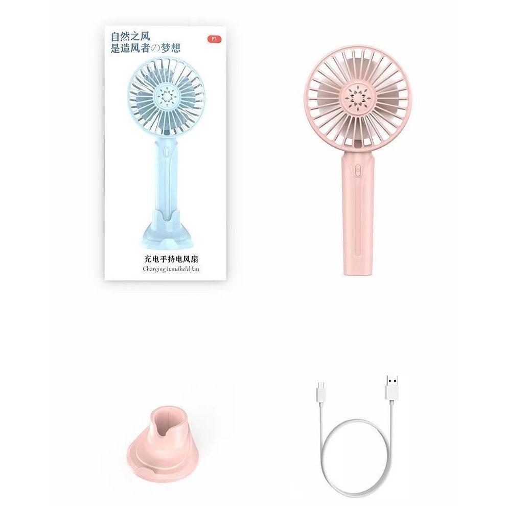 Usb Mini Fan Handheld Charging Silent Fan Student Dormitory Bed Big Wind Fan Portable Portable Electric Fan