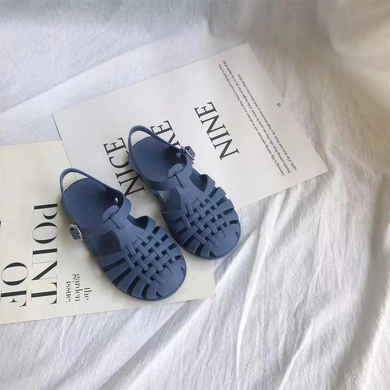 Summer Children Sandals Baby Girls Toddler Soft Non-slip Princess Shoes Kids Candy Jelly Beach Shoes Boys Casual Roman Slippers