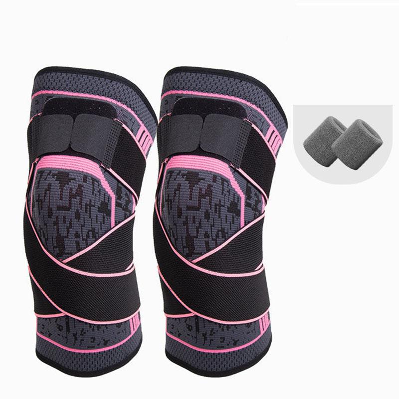 A Pair of Professional Knee Pads Sports Men and Women Running Fitness Basketball Meniscus Professional Squat Knee Protector Leg Guard Joints