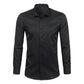 Men's Comfortable Bamboo Fiber Dress Shirts Casual Slim Fit Long Sleeve Male Social Shirts