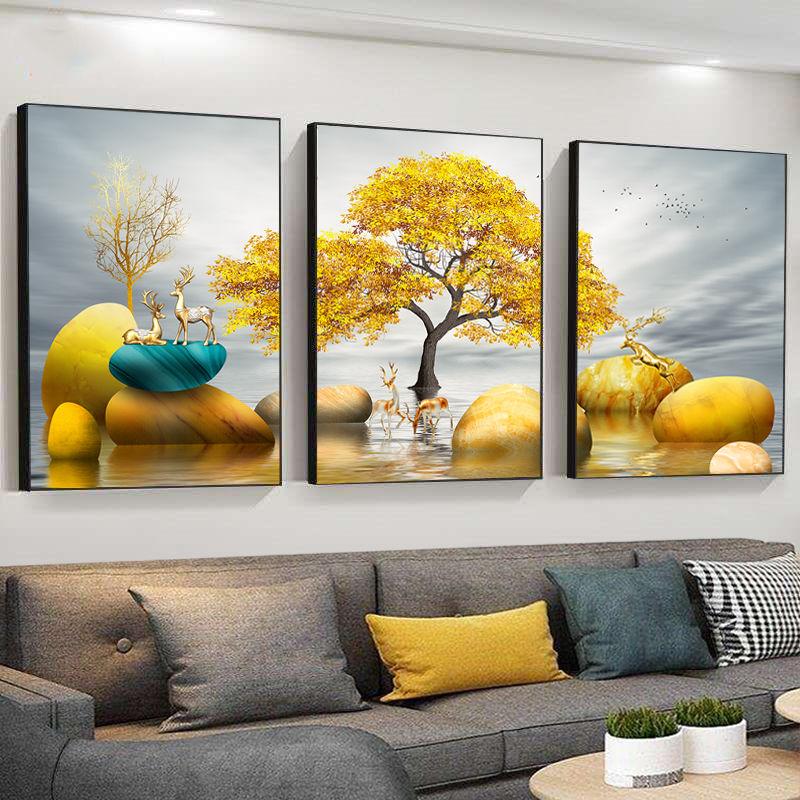 Living Room Decoration Painting Nordic Style Sofa Background Wall Painting Modern Minimalist Bedroom Dining Room Painting